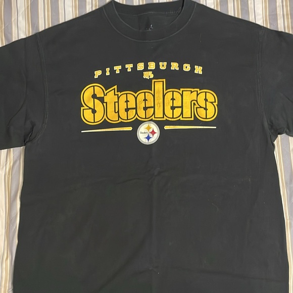 Vintage, black, short sleeve stealer T-shirt, 100% cotton size large - Picture 2 of 8